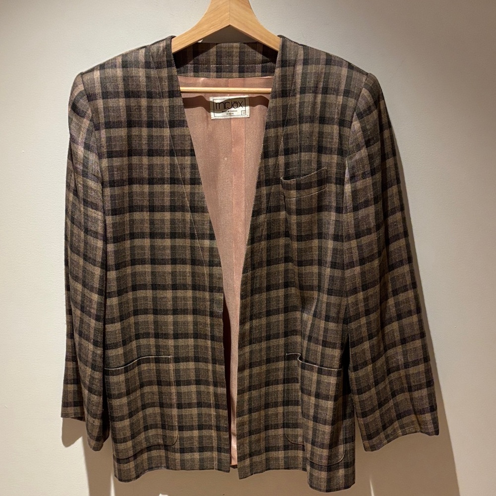 “If This Doesn’t Sell I’m Keeping It” Plaid Blazer | Made in Canada - Picture 2 of 8